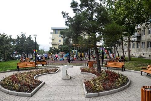 გამწვანებული ტერიტორიების მოწყობა